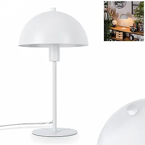 Настільна лампа Sandvig Метал 20 см 36 см E14 Білий - Фото 1