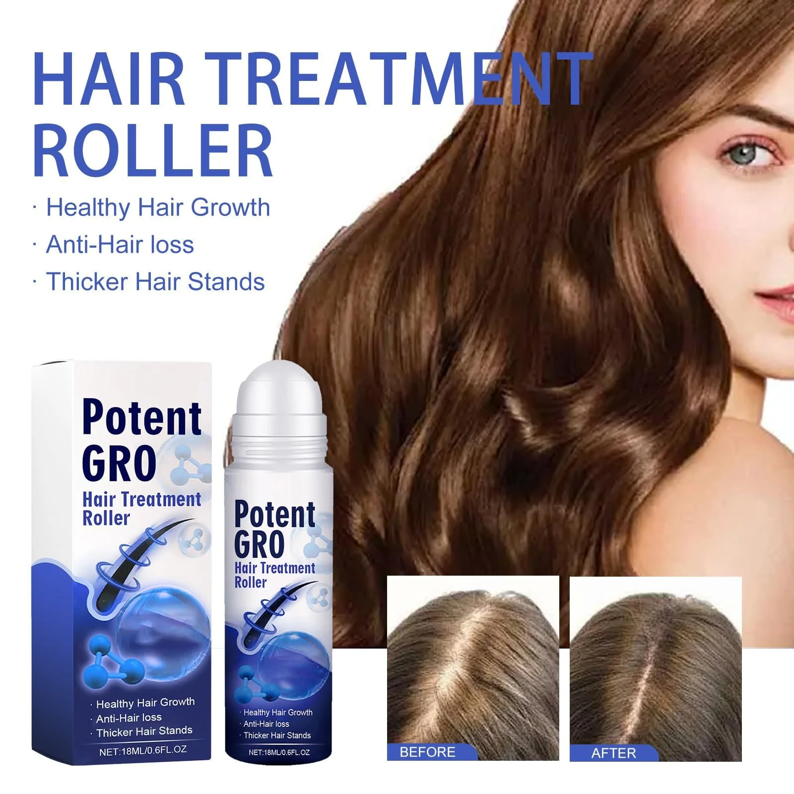 Розчин для росту волосся Pemarlis, Роликова кулька для лікування волосяних фолікулів, фото №2