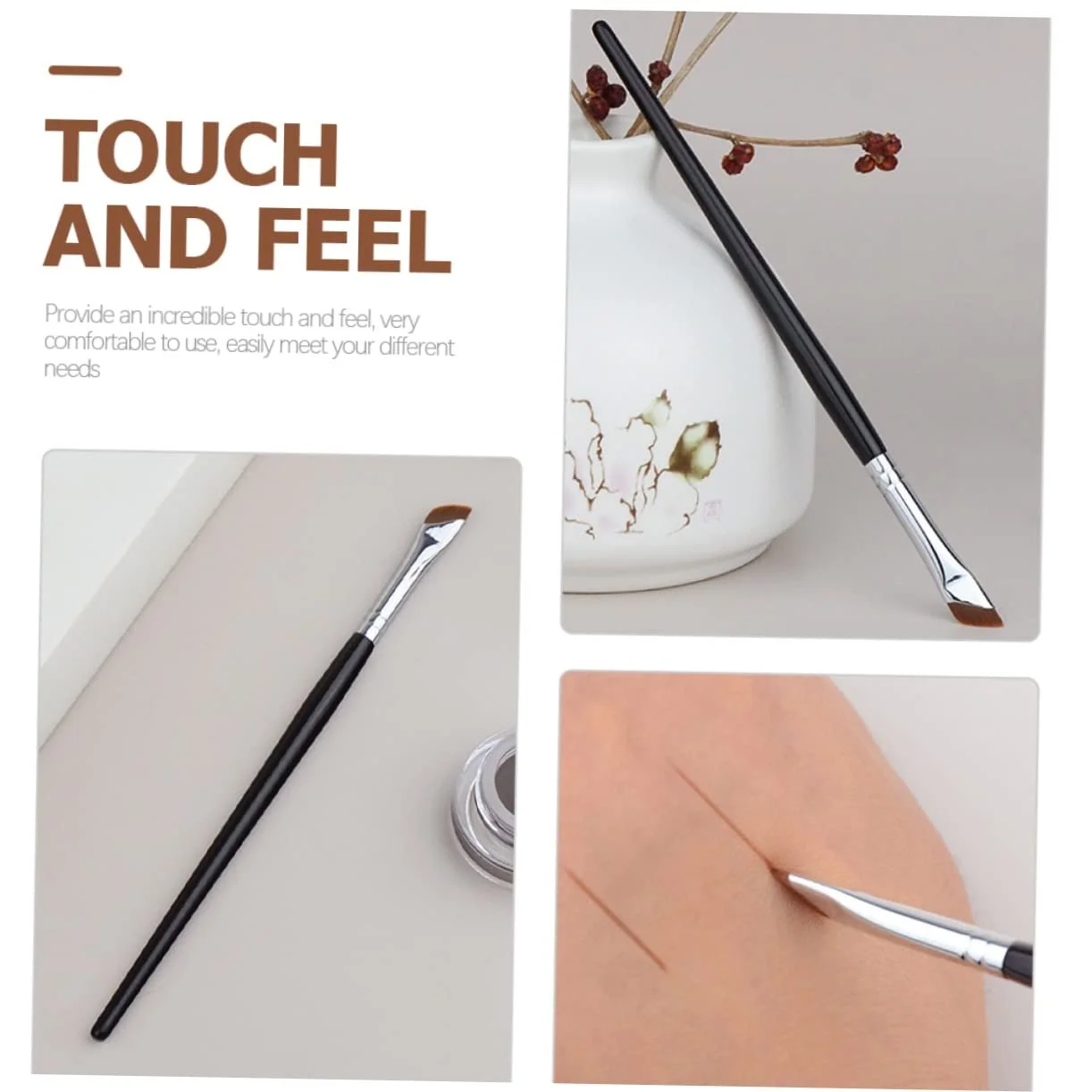 Кисти для подводки глаз, плоский, фото №5