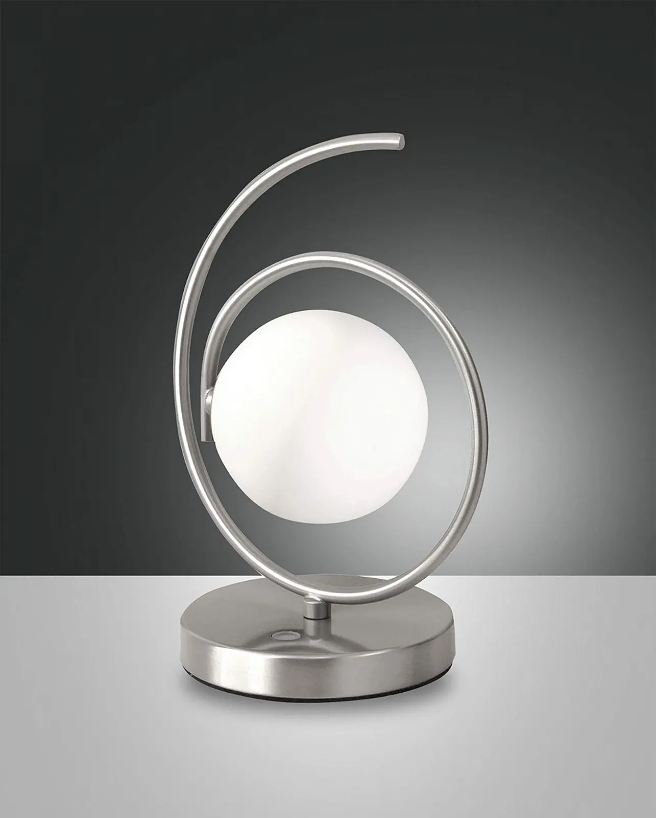 Настільна лампа Fabas Luce Ensemble LED 5 Вт Сатиновий нікель, фото №1