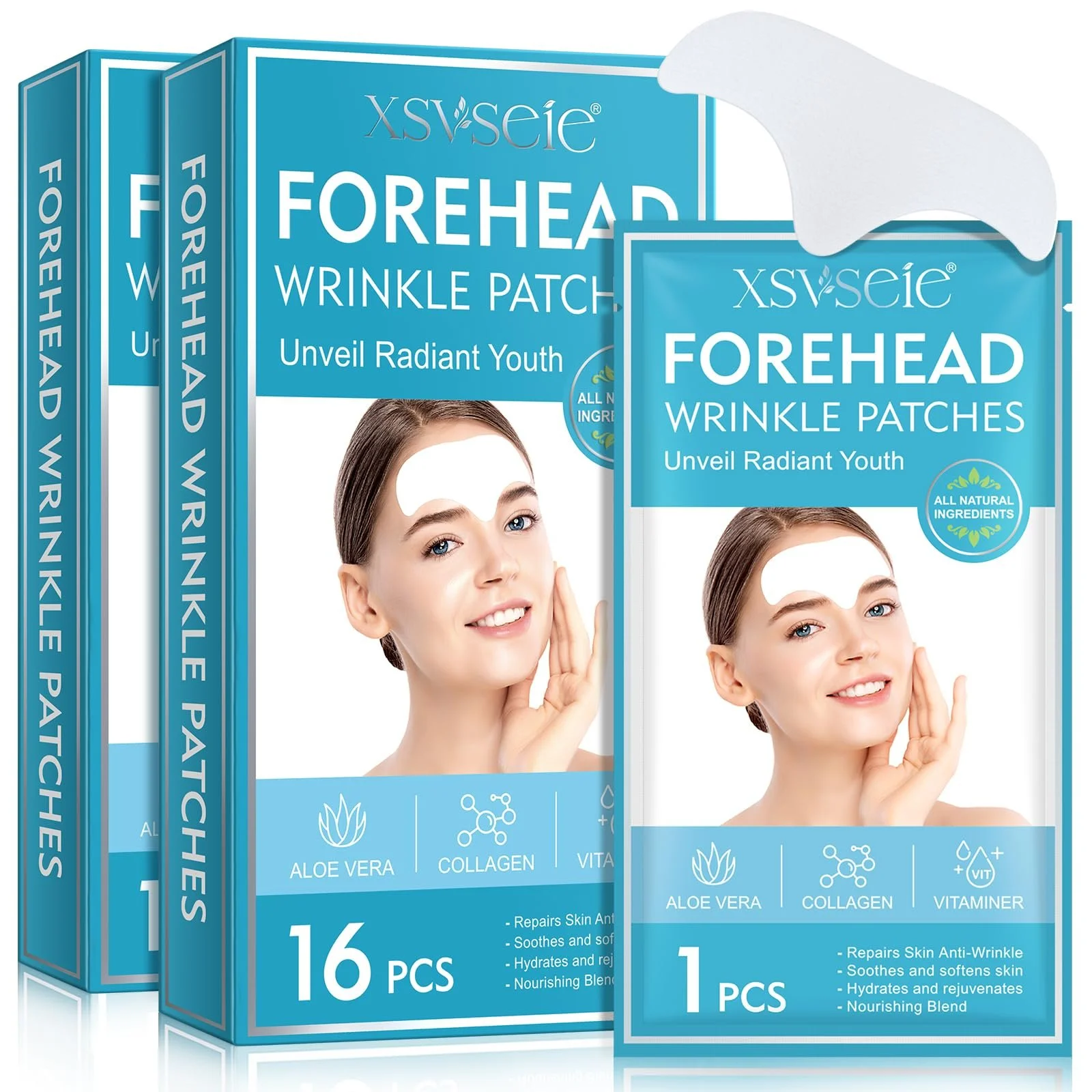 Пластирі від зморшок на лобі, 32 шт, фото №1 Пластирі від зморшок на лобі, 32 шт, фото №1