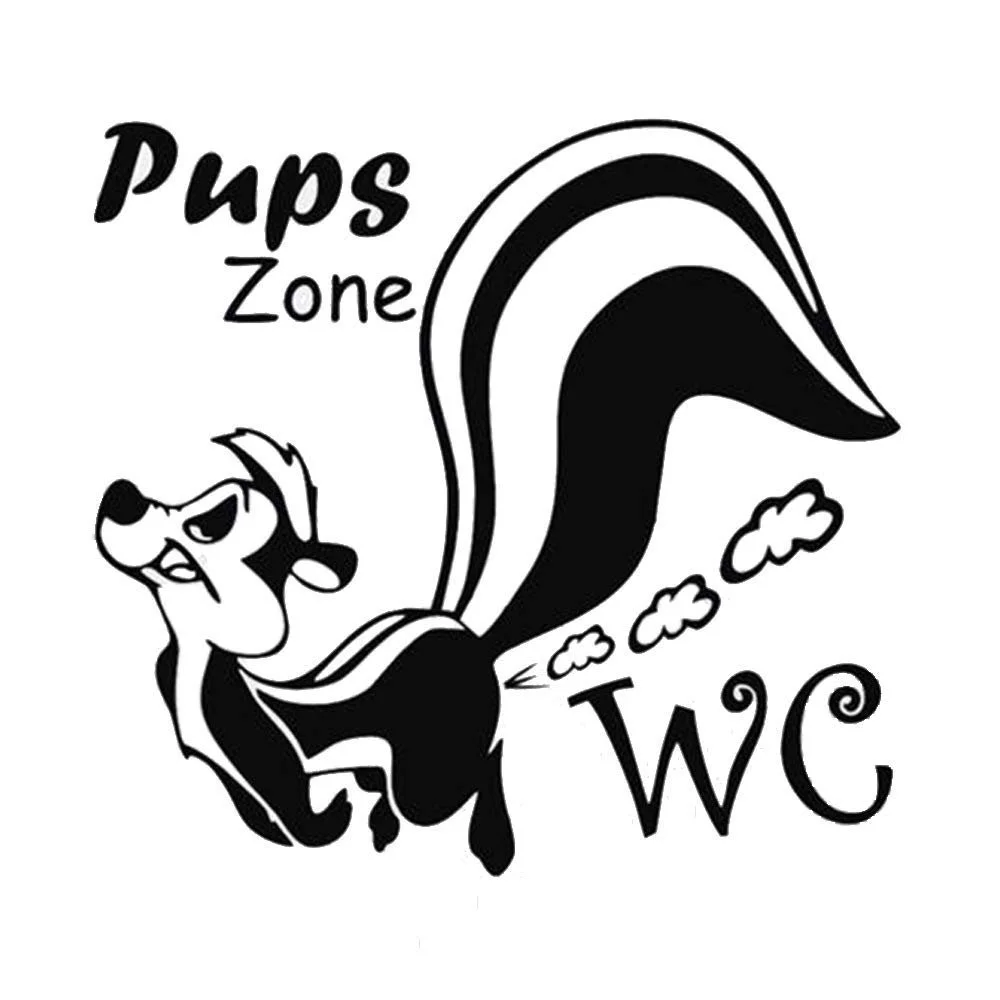 Наклейка на стіну Pups Zone 22.5 x 23.5 см для туалету 1 шт., фото №1