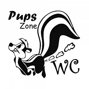 Наклейка на стіну Pups Zone 22.5 x 23.5 см для туалету 1 шт. - Фото 1