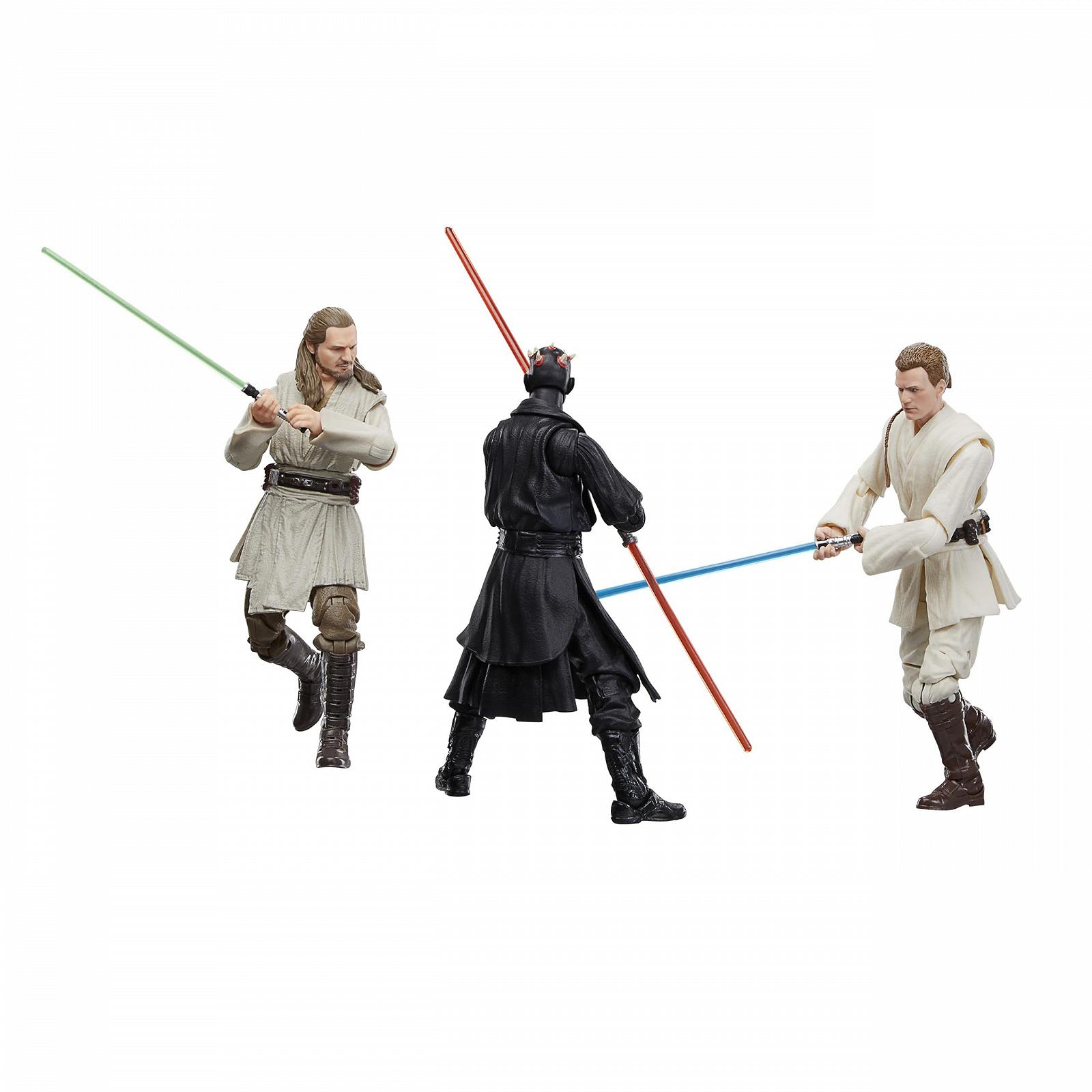 Фігурки Star Wars The Black Series Qui-Gon Jinn, Darth Maul, Obi-Wan Kenobi The Phantom Menace, 15,24 см, фото №1