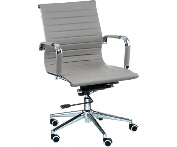 Офісне крісло для персоналу Special4You Solano 5 artleather grey E6071, фото №1