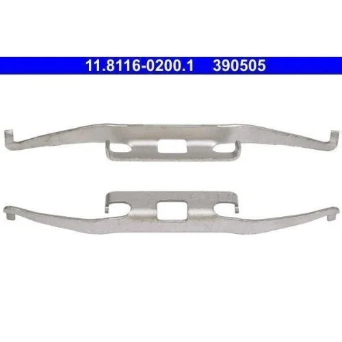 Пружина гальмівного супорта ATE 11.8116-0200.1 для MERCEDES-BENZ VAG, передній міст, фото №2