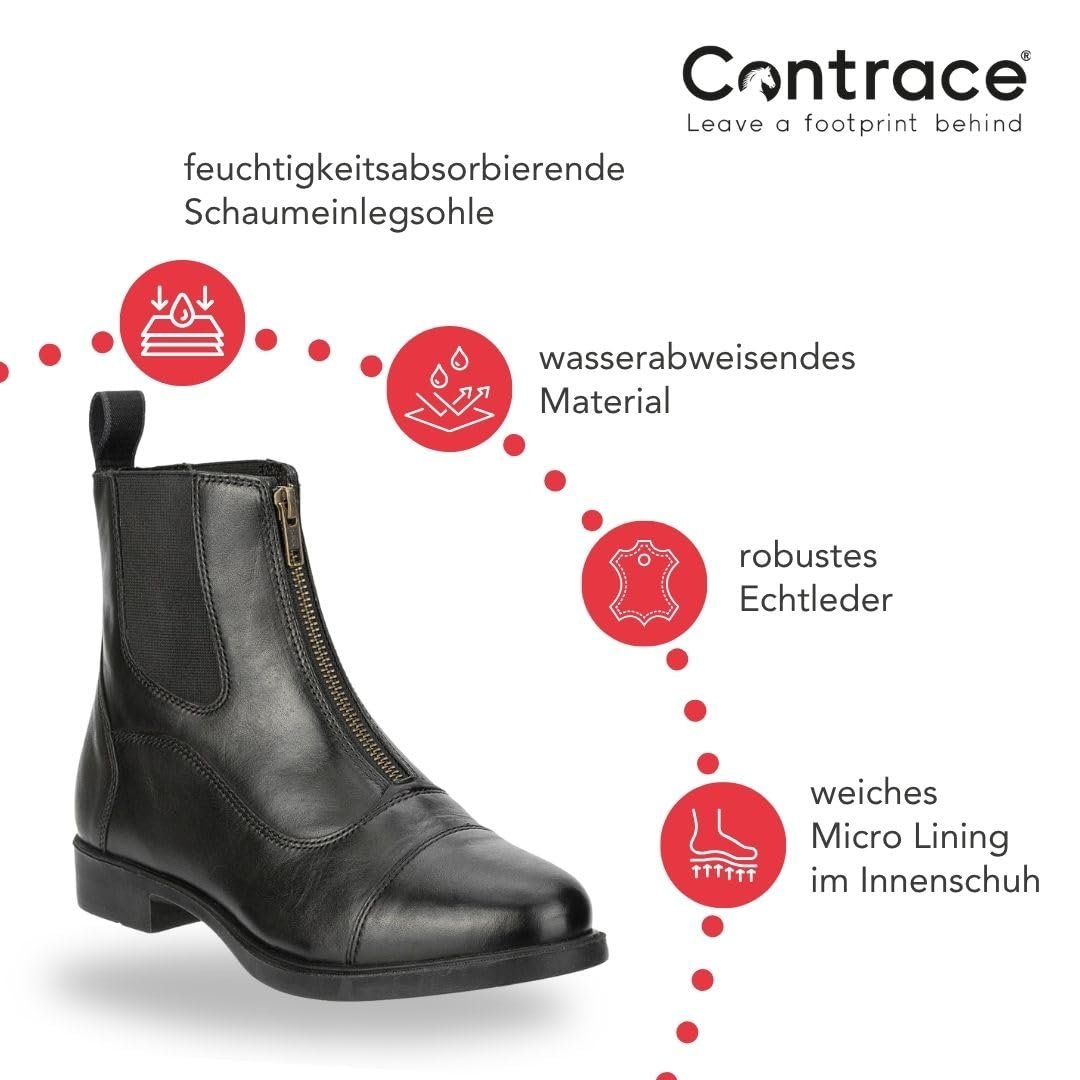 Челси Contrace Frontzip Leather Ботильоны Кожаные, фото №6