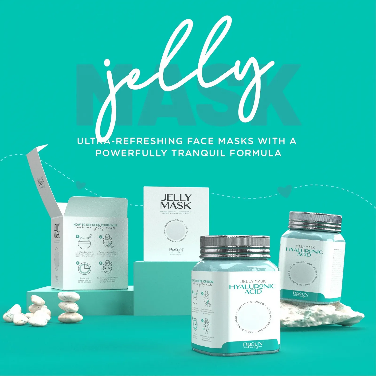 Маска для обличчя BRÜUN Hyaluronic AC Jelly Peel-Off, фото №2 Маска для обличчя BRÜUN Hyaluronic AC Jelly Peel-Off, фото №2