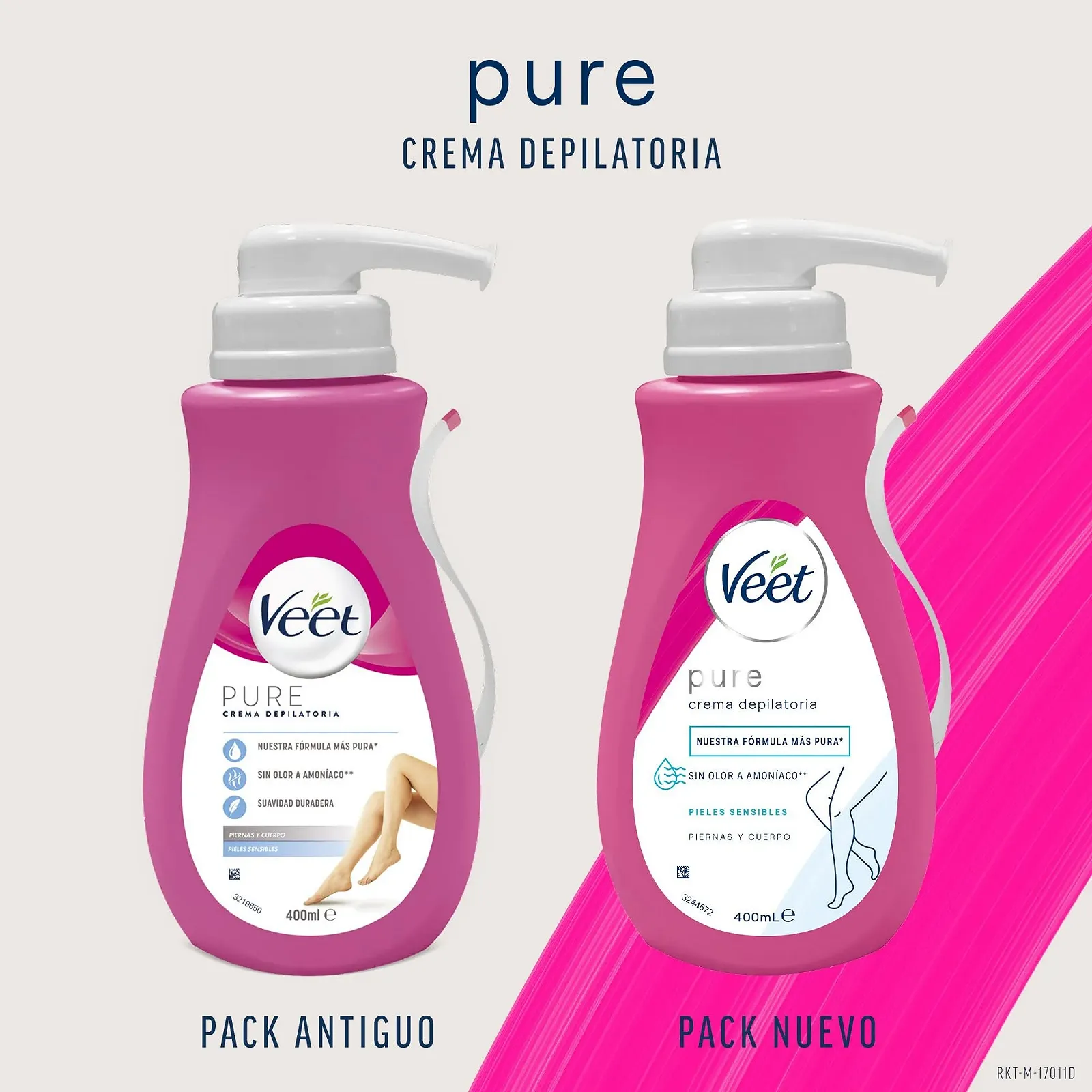 Крем для депіляції Veet Sensitive Skin Dispenser 400 мл, фото №5