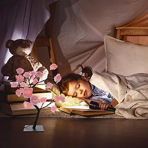 Настільна лампа HEMOTON USB Night Light Rose Tree Warm Light Pink synthetic.ua - Фото 1