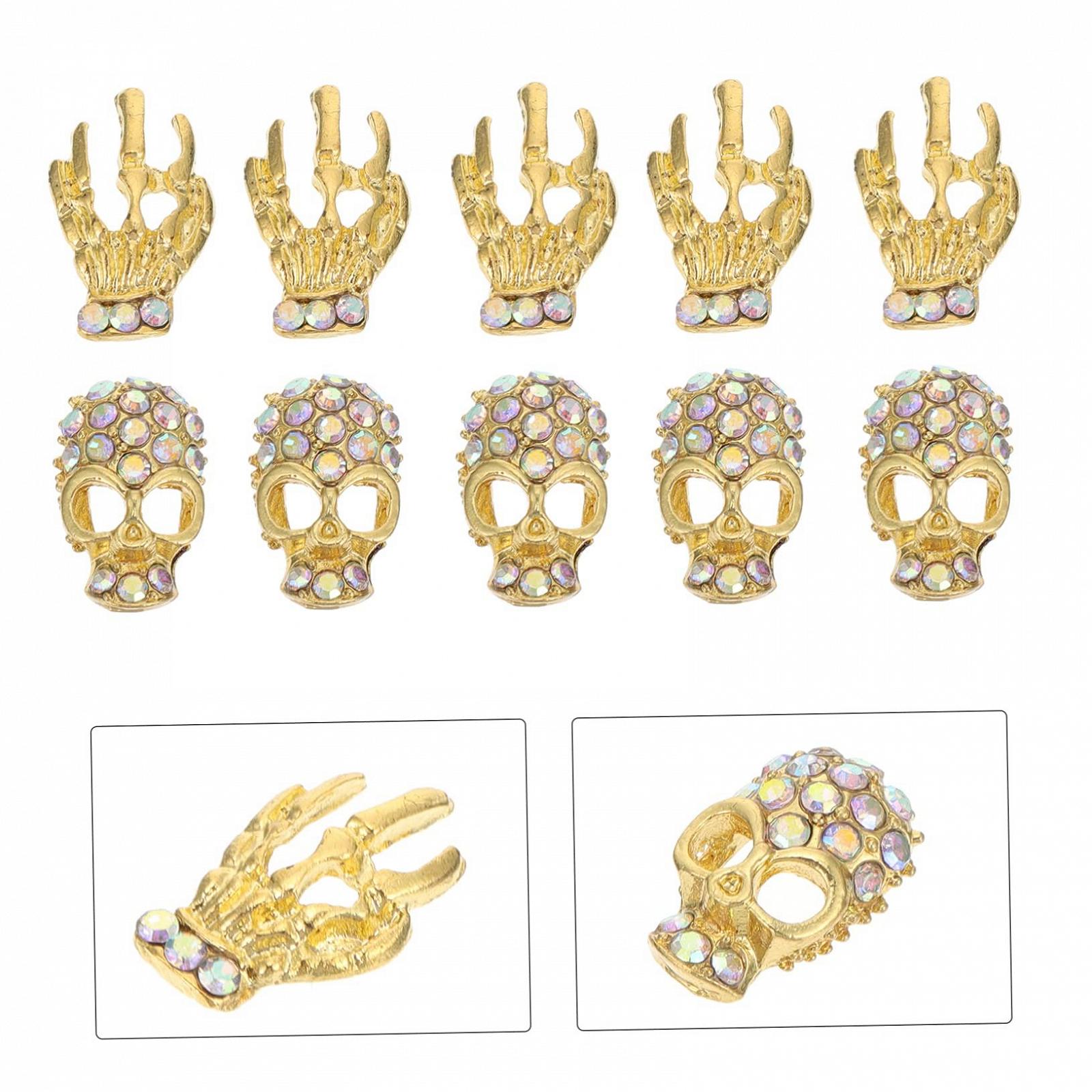 Украшения для ногтей Череп, 40 шт., фото №4 Украшения для ногтей Череп, 40 шт., фото №4