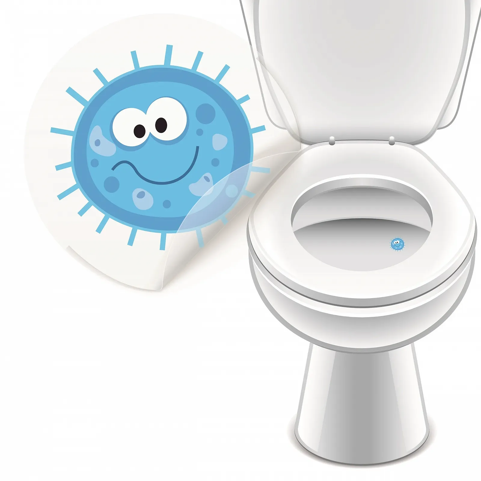 Наклейки для унитаза LK Trend & Style Monster Набор 4 шт. 30 мм, фото №3 Наклейки для унитаза LK Trend & Style Monster Набор 4 шт. 30 мм, фото №3