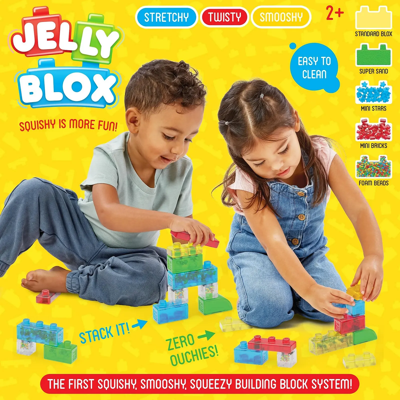 Строительная игрушка Jelly Blox Newbie Kit с 11 сенсорными строительными блоками, фото №8