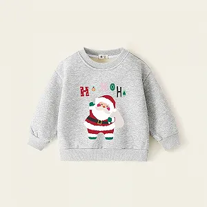 Толстовка для мальчиков - Детская флисовая толстовка с круглым вырезом, теплая, мягкая, повседневная кофта для мальчиков, уютный праздничный наряд synthetic.ua - Фото 1