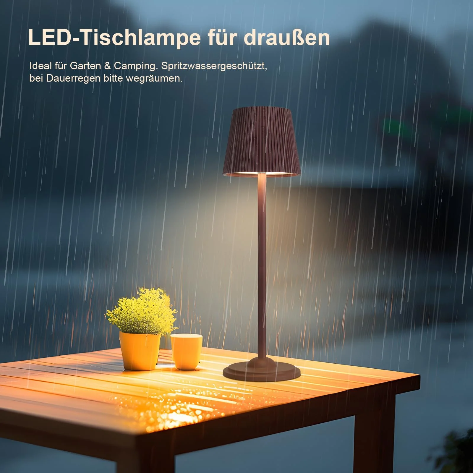 Світлодіодна настільна лампа Бездротова Регульована за висотою Сенсорна Металева Чорна, фото №6