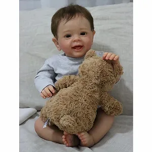 Кукла ZIYIUI Reborn Baby 22 дюйма, силиконовая девочка с мягким телом, реалистичная новорожденная кукла, малыш - Фото 1