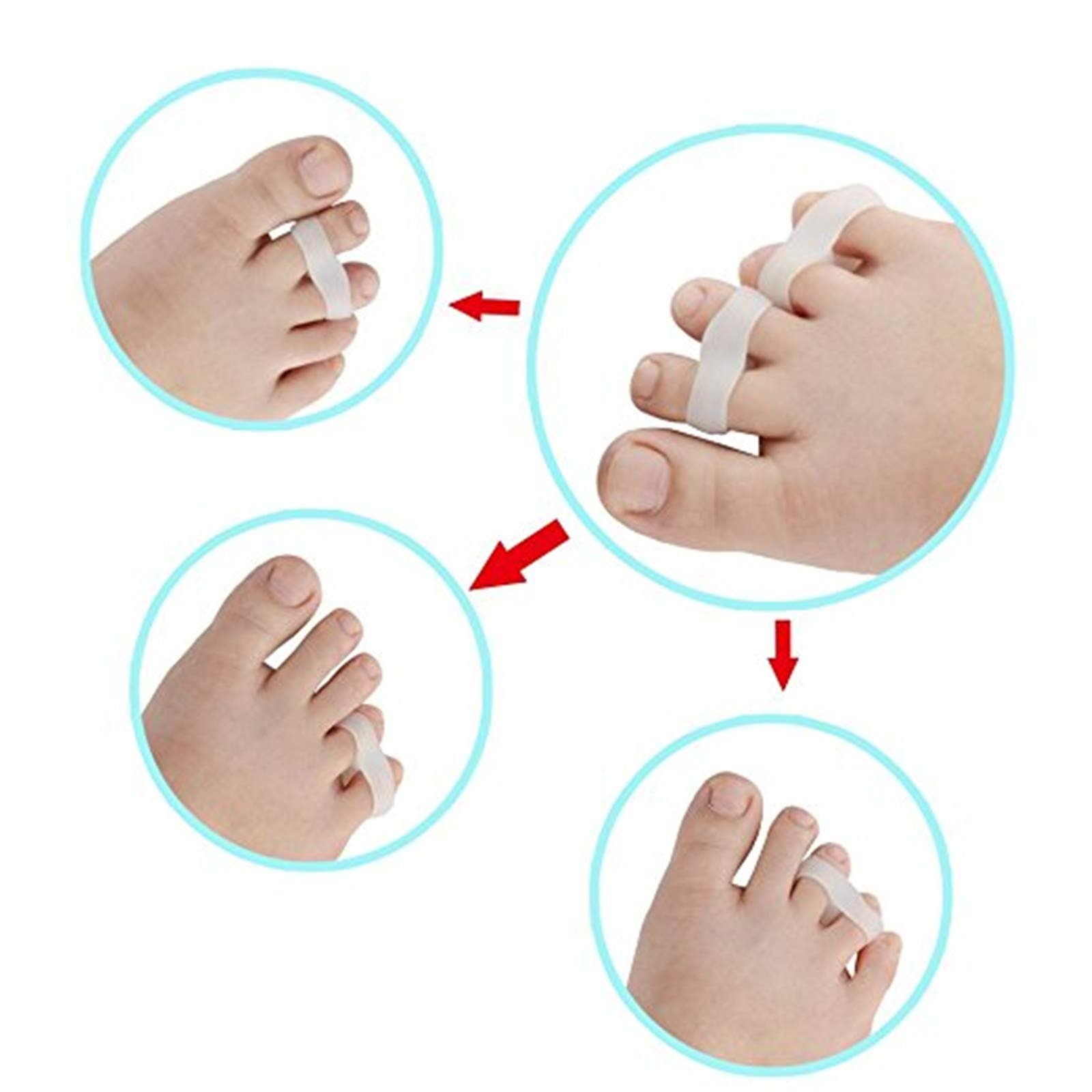 Гелеві роздільники для маленьких пальців CareforYou, 4 шт, фото №5