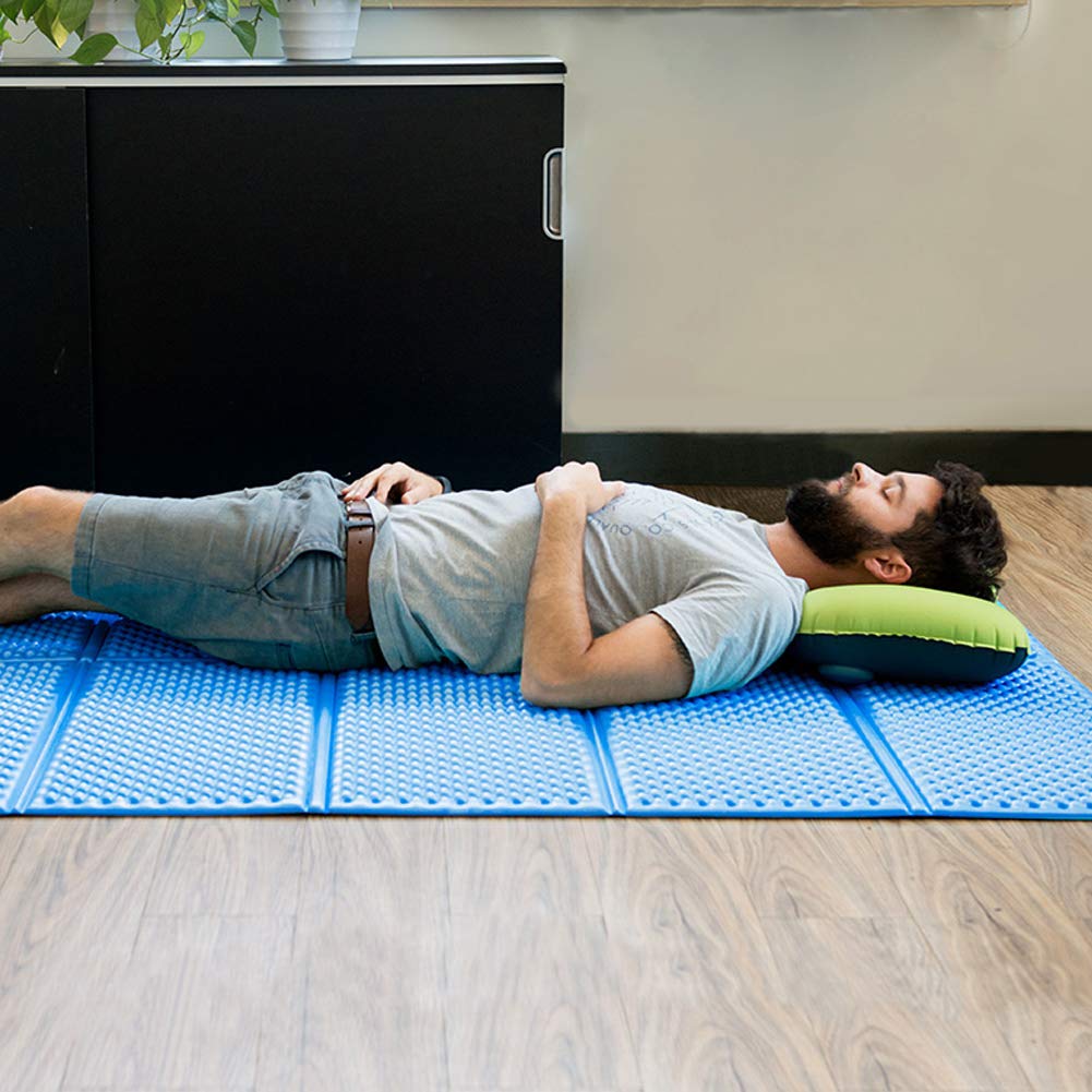 Килимок Picnic Moisture-proof Pad Stay Warm Egg Tray Outdoor Sleeping Mat Одинарний 183 x 56 см, Подвійний 198 x 119 см, Складаний XPE Матеріал Алюмінієва Фольга Товстий Водонепроникний Килимок, фото №7