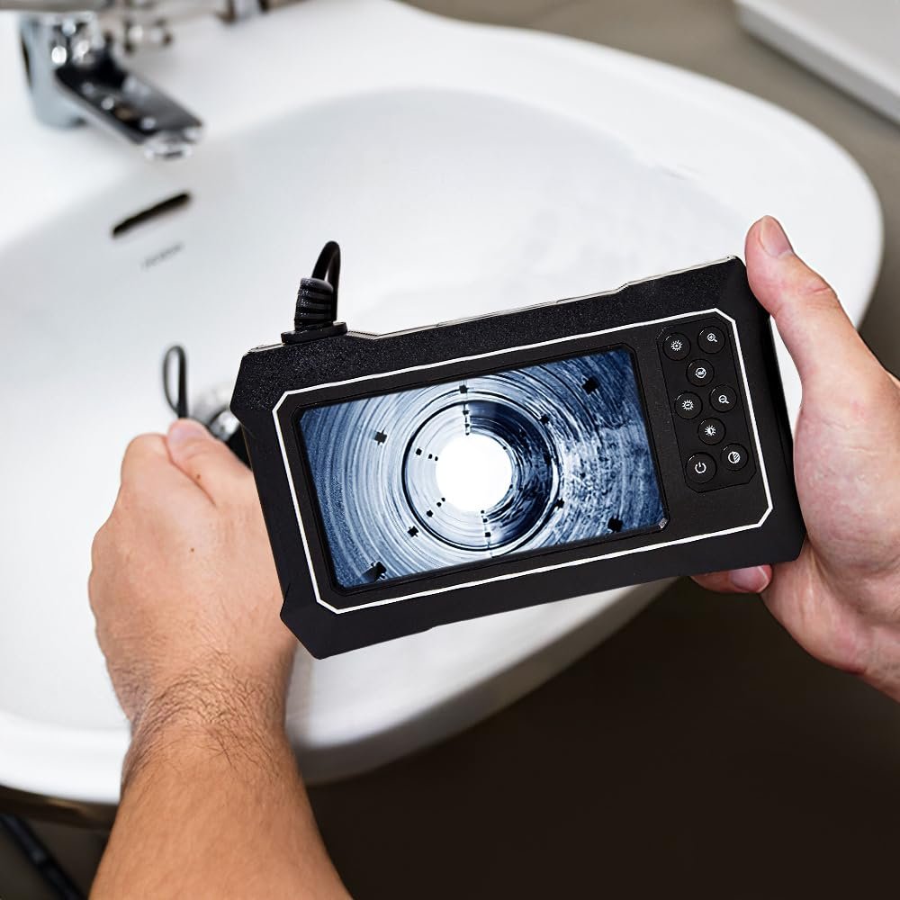 Ендоскоп DKIEI 4.3 Inch IPS Screen, камера огляду, IP67 водонепроникна з 8 LED, 1080P HD, кабель 2 м, фото №2