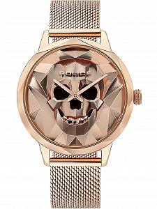 Женские аналоговые кварцевые часы Police PL16074MSR.32MM, розовое золото, браслет synthetic.ua - Фото 1