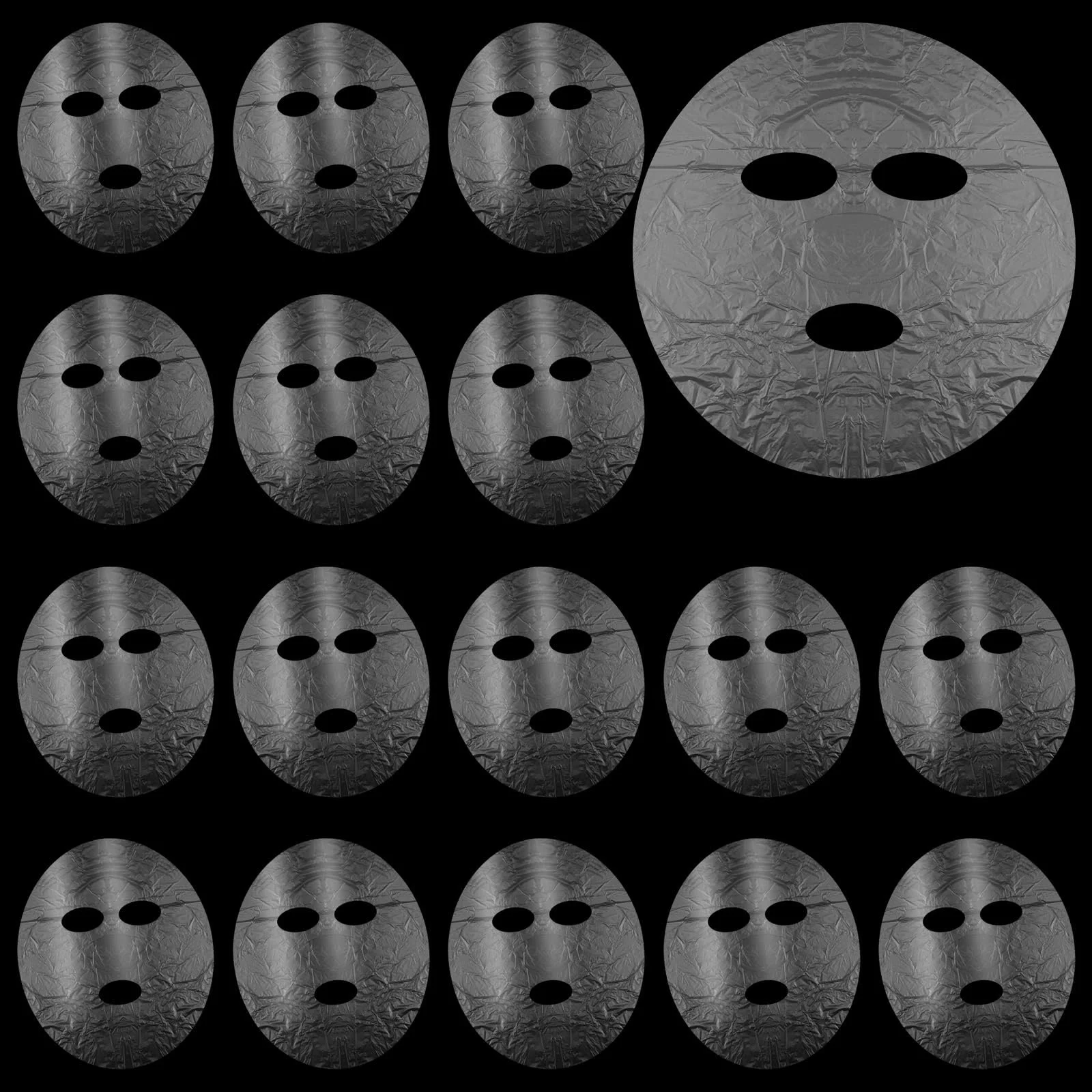 Пленка для сохранения маски для лица, 300 шт., одноразовая пластиковая маска для увлажнения, для домашнего спа-ухода за кожей, косметического ухода за лицом, фото №1