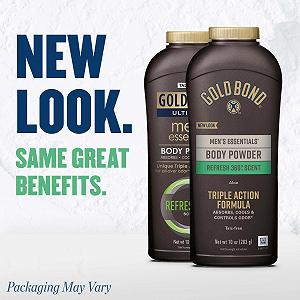 Пудра для тела Gold Bond Men's Essentials Без талька Refresh 360 283 г synthetic.ua - Фото 1