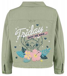 Джинсовая куртка Lilo & Stitch Friday Got Me Like... Женская Зеленая Disney synthetic.ua - Фото 1