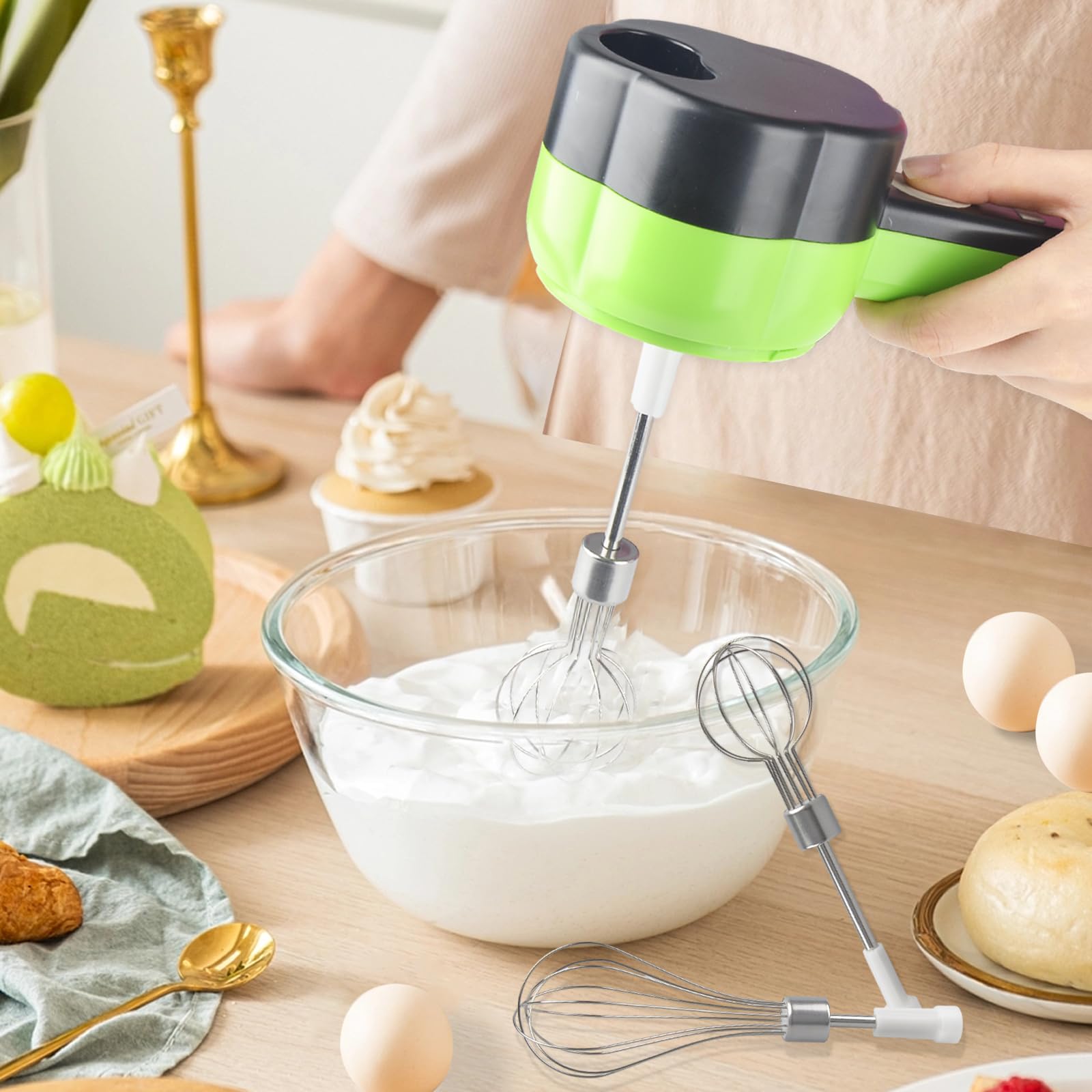 Кухонний подрібнювач Mini Electric Chopper 4 в 1 USB, фото №4