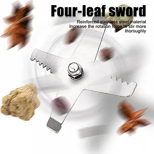 Электрический измельчитель специй 400 Вт, компактный измельчитель специй с емкостью 200 г, корпус из нержавеющей стали для кухни, 6-секундное высокоскоростное измельчение synthetic.ua - Фото 1