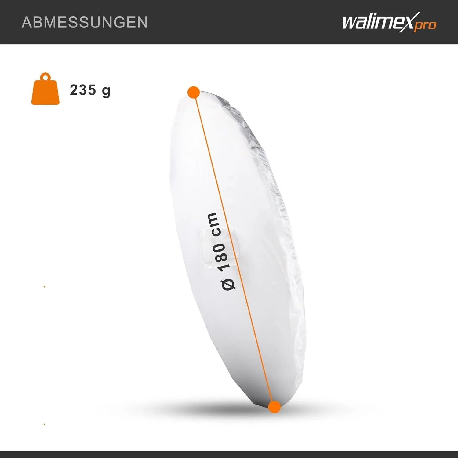 Диффузор для зонта Walimex Reflex 180 см Белый, фото №7