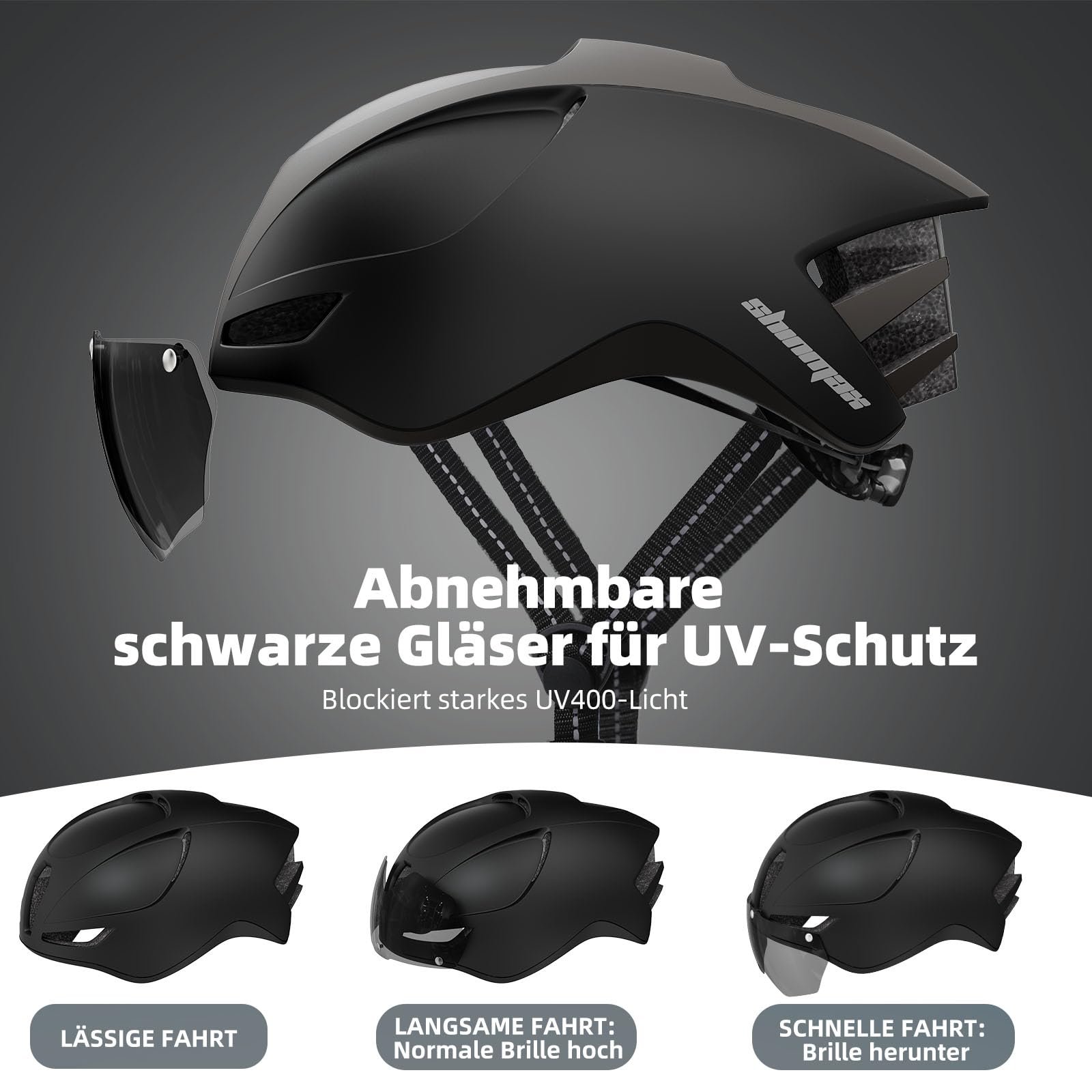 Шолом Shinmax Велосипедний Чоловічий/Жіночий З Підсвічуванням USB Зарядка, Козирок, Магнітний, Знімний, Легкий MTB, фото №3