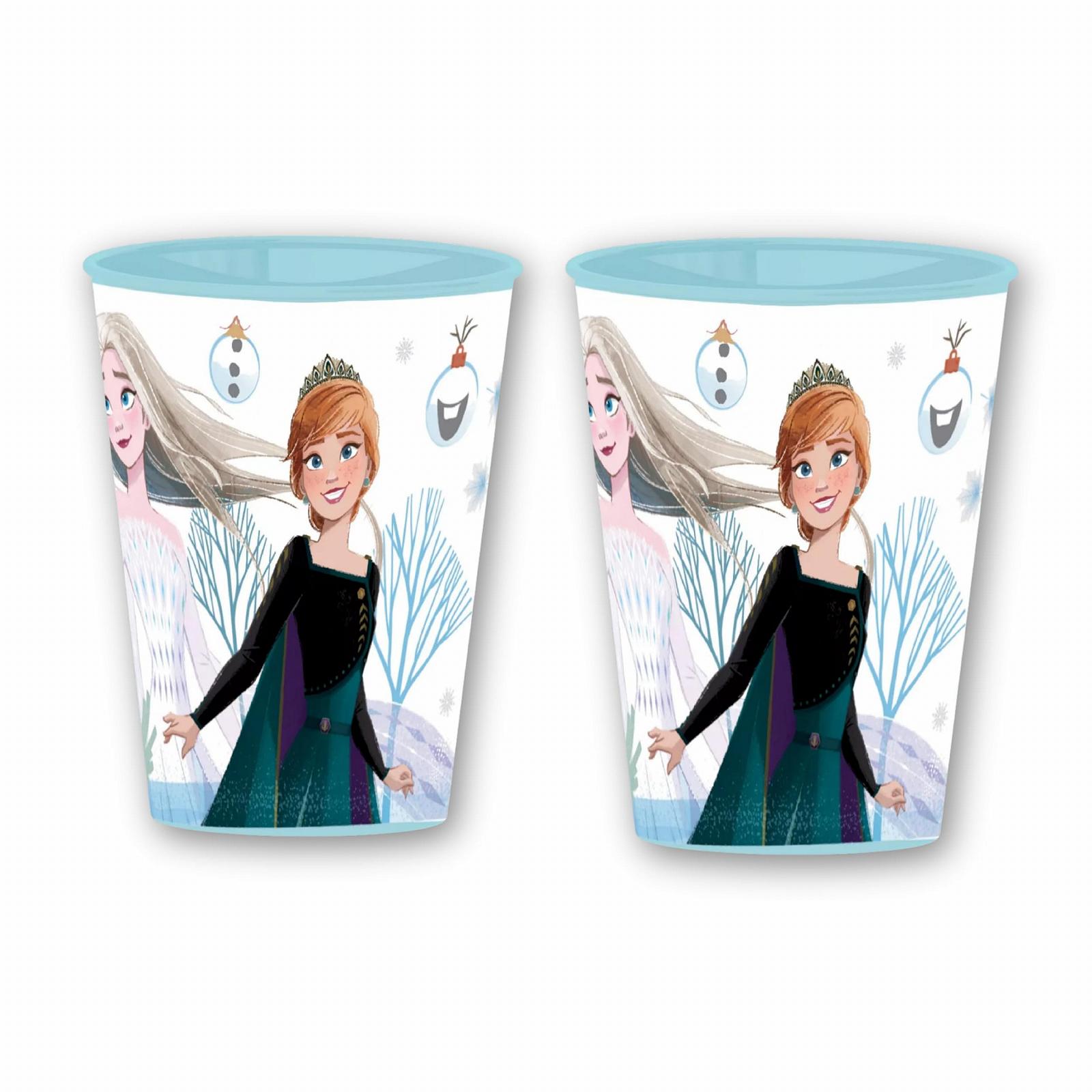 Набір дитячих чашок Stor Frozen, 2 шт. - Пластикові чашки 260 мл з Анною та Ельзою, фото №1