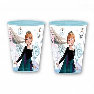Набір дитячих чашок Stor Frozen, 2 шт. - Пластикові чашки 260 мл з Анною та Ельзою - Фото 1