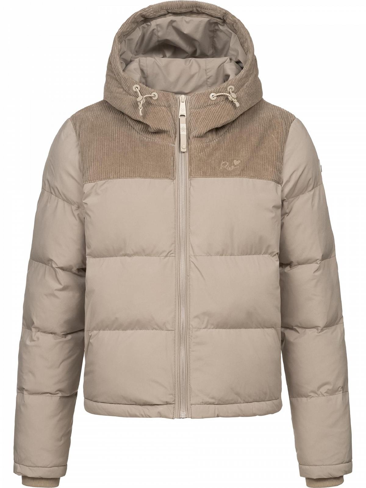 Женская зимняя куртка Ragwear Amazze, теплая стеганая куртка с капюшоном из вельвета, фото №1