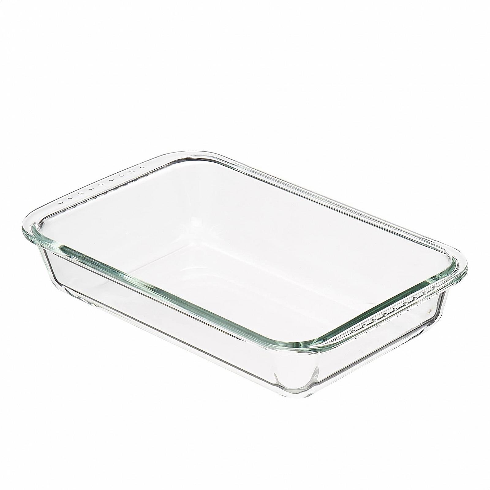 Набір форм для запікання Amazon Basics скляні прямокутні 3 л та 1.5 л 2 шт. Прозорі, фото №3 Набір форм для запікання Amazon Basics скляні прямокутні 3 л та 1.5 л 2 шт. Прозорі, фото №3