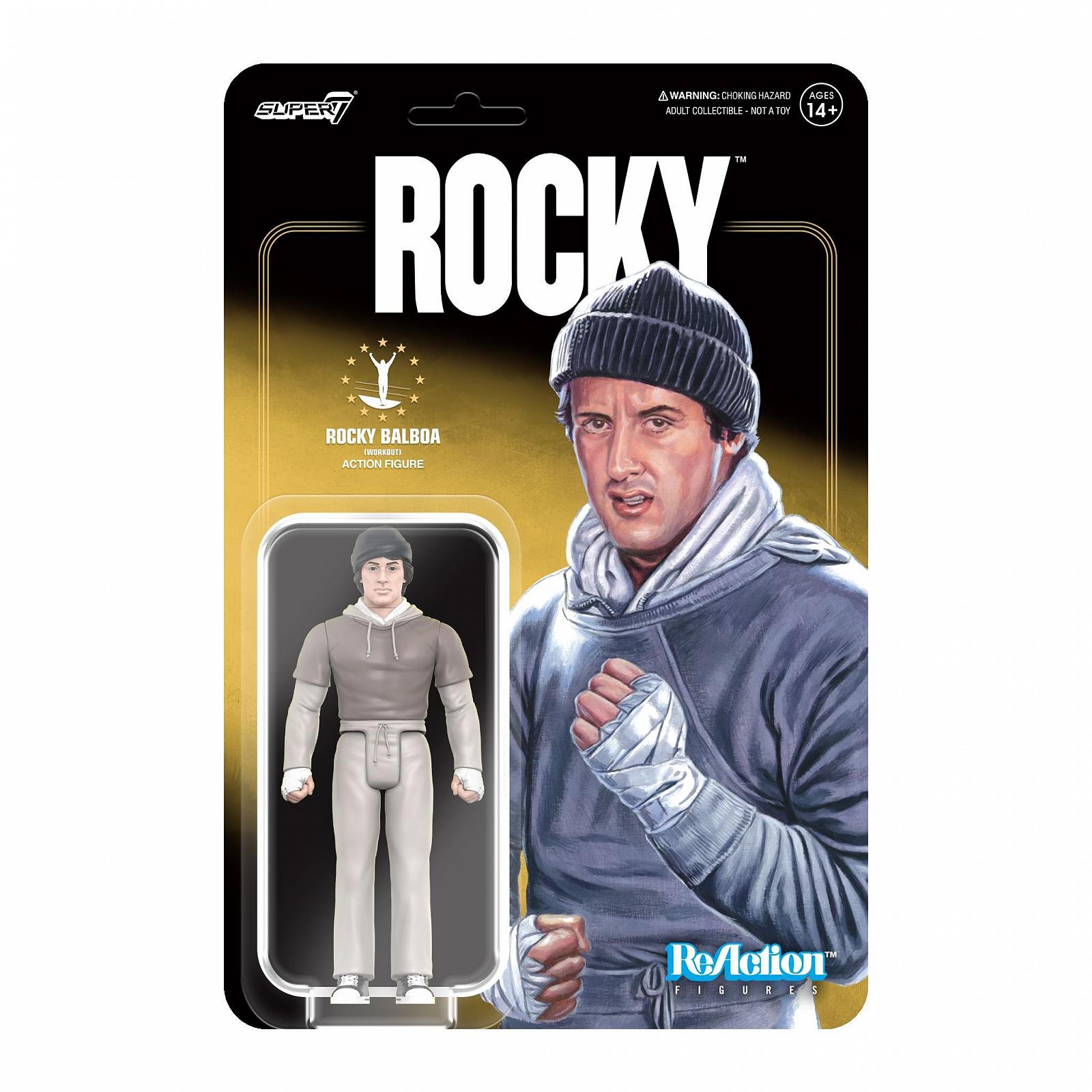 Фігурка Rocky Super7 Reaction Роккі Бальбоа Workout 10 см, фото №1