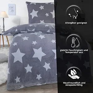 Комплект постільної білизни плюшевий Malika Winter Nicky-Teddy Cashmere Coral Fleece, 135 x 200 см, Наволочка 80 x 80 см synthetic.ua - Фото 1