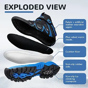 Зимние детские ботинки ASHION для мальчиков и девочек, утепленные снеговые сапоги для трекинга synthetic.ua - Фото 1