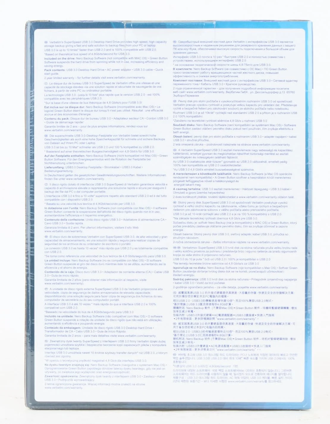 Внешний жесткий диск Verbatim Store 'n' Save 47685 4 ТБ 3.5 дюйма USB 3.0 Black, фото №7