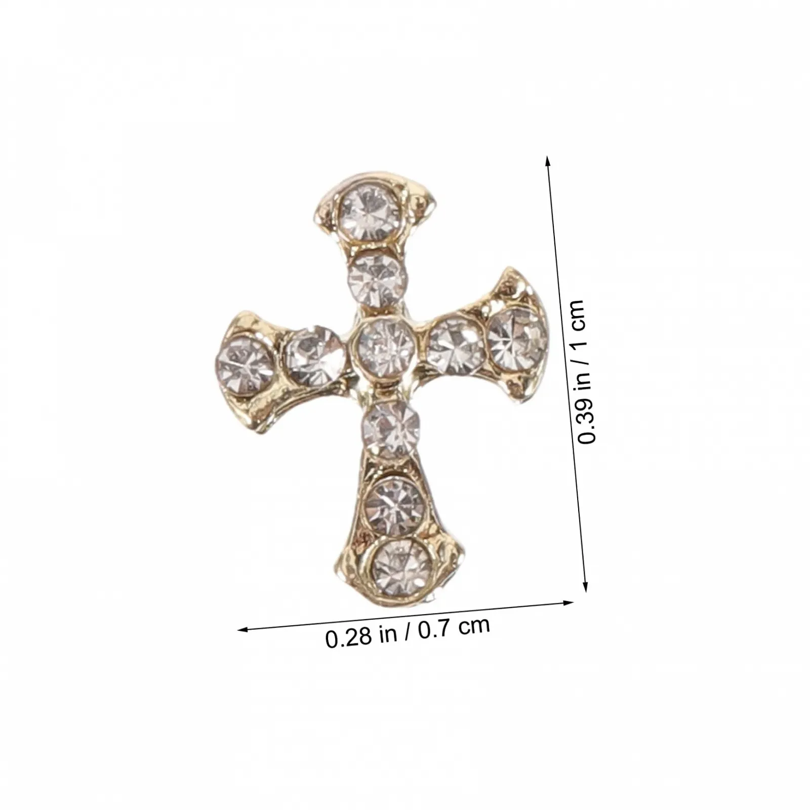 Аксесуари Healvian, 80 шт, украшение для маникюра, подвеска крест для ногтей, блестки для ногтей крест, шармы Дева Мария, крестики, стразы, 3D украшение для ногтей, аксессуары для ногтей, фото №9