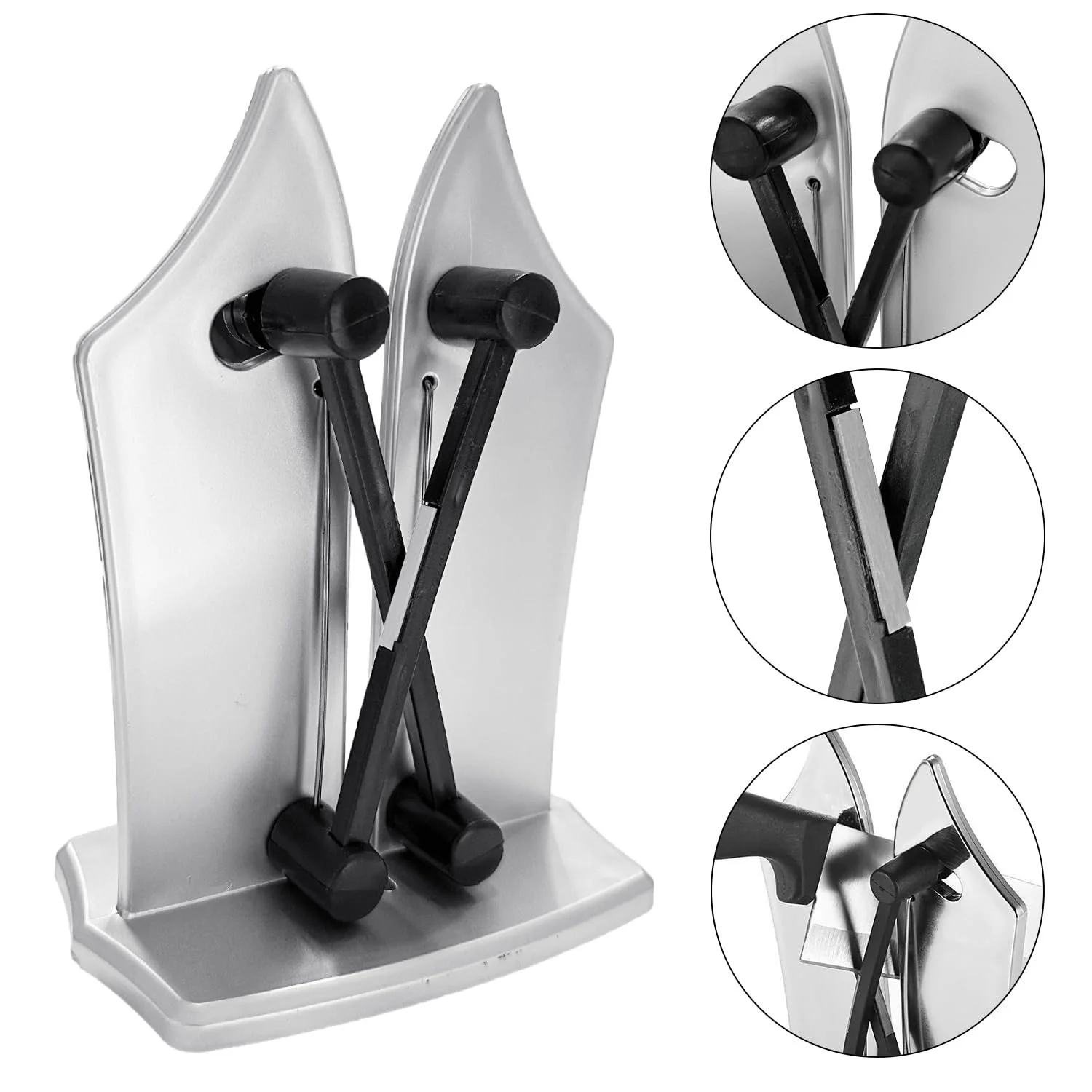 Точило для ножів ручна 183 г Залізна Срібляста, фото №4