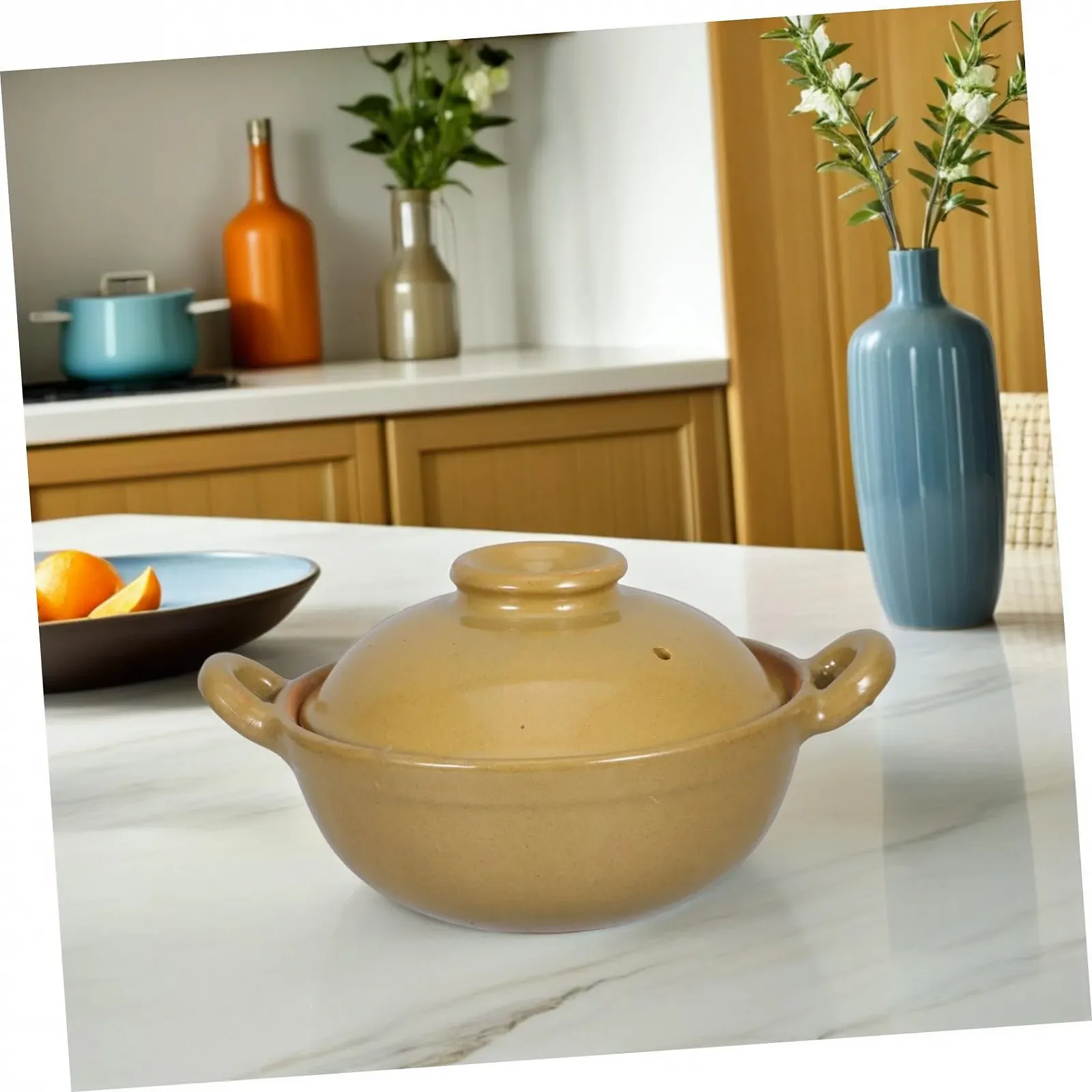 Каменный горшок VALICLUD Upgrade Version 500 мл многофункциональный с двойной ручкой, фото №5