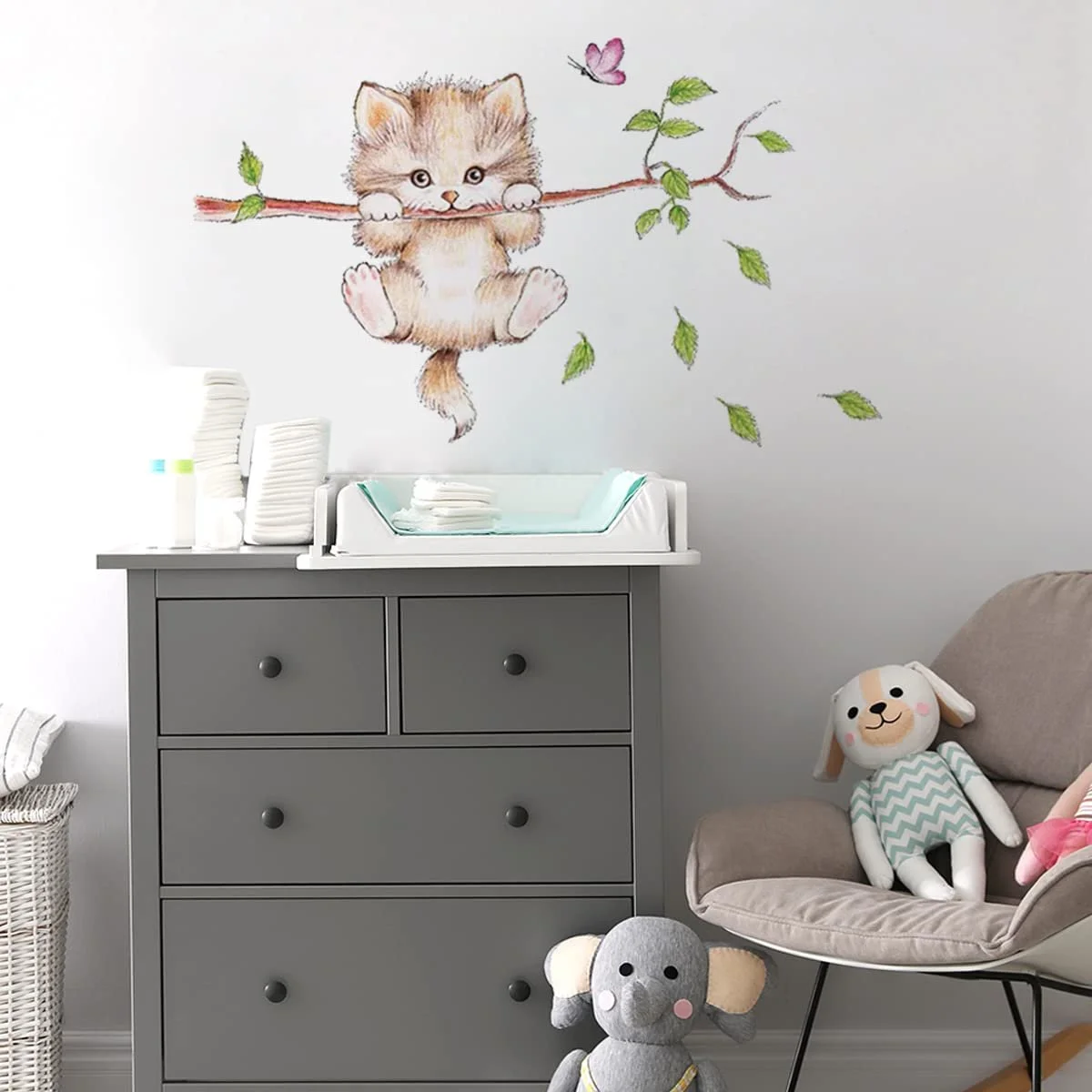 Настінна наклейка WandSticker4U Cat 70 x 55 см, фото №3 Настінна наклейка WandSticker4U Cat 70 x 55 см, фото №3