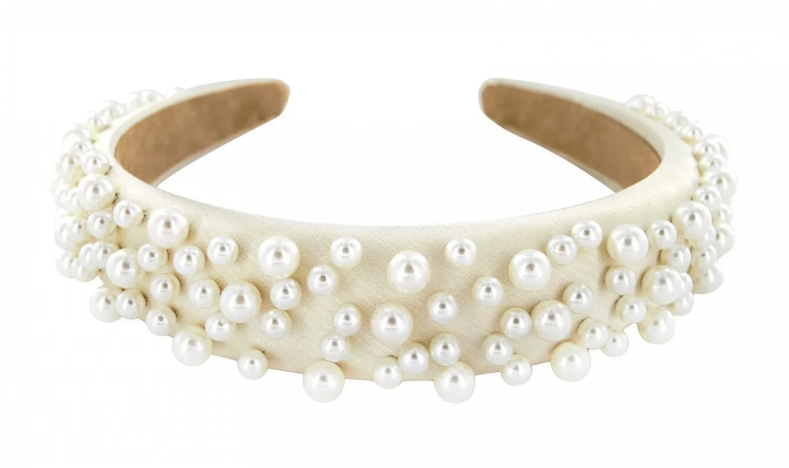 Обруч Axy HRK2BP з бісером і тканиною, фото №1