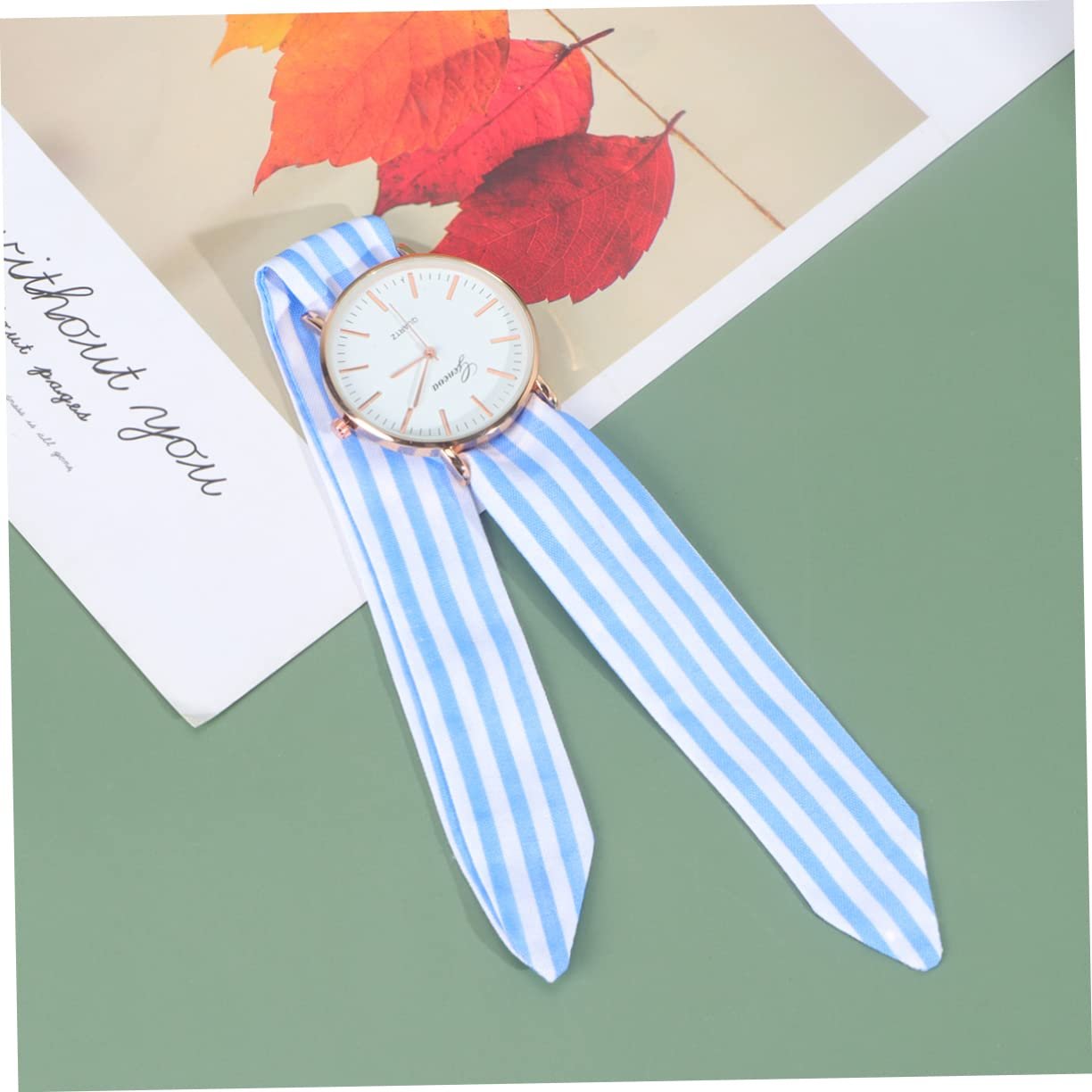 Годинник з бантом LIFKOME поліестер - жіночий кварцовий наручний годинник, блакитний, фото №6 Годинник з бантом LIFKOME поліестер - жіночий кварцовий наручний годинник, блакитний, фото №6