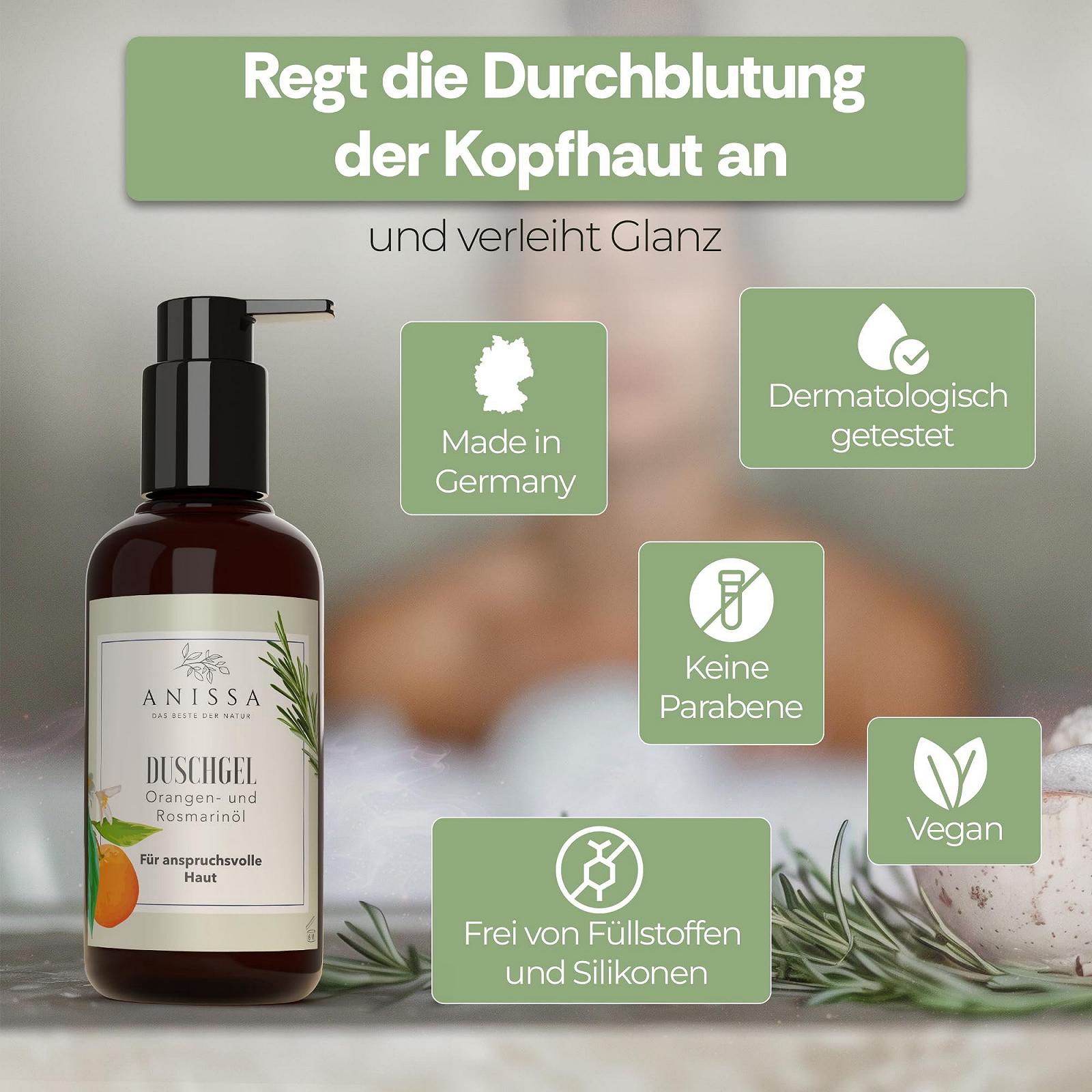 Гель для душу Anissa Naturkosmetik для чутливої шкіри зволожуючий 100 мл, фото №6