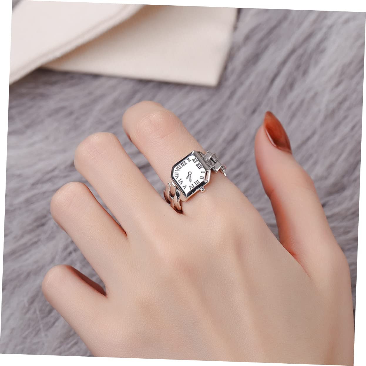 OATIPHO Ringuhr Декоративний годинник з дисплеєм та регульованим дизайном, фото №7