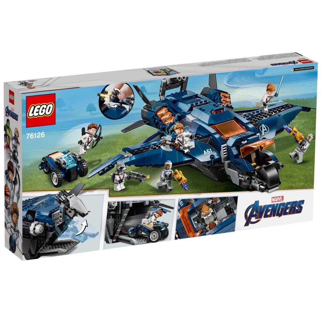 Конструктор LEGO Super Heroes Модернизированный квинджет Мстителей 838 эл 76126, фото №8