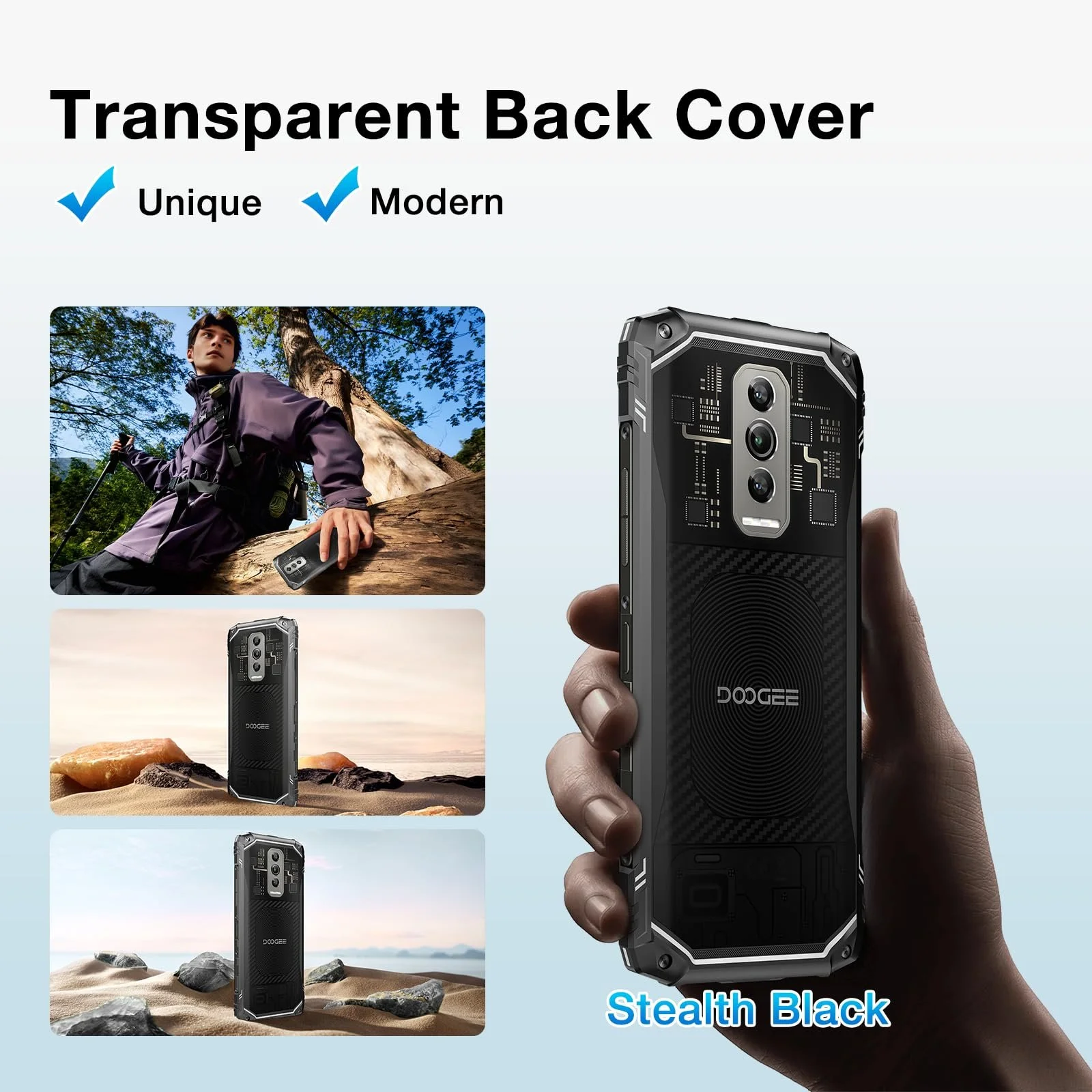 Смартфон DOOGEE Blade 10 Ultra Rugged 20GB 256GB 50MP 6.5" 90Hz 5150 мАг Android 14 NFC OTG GPS, фото №3