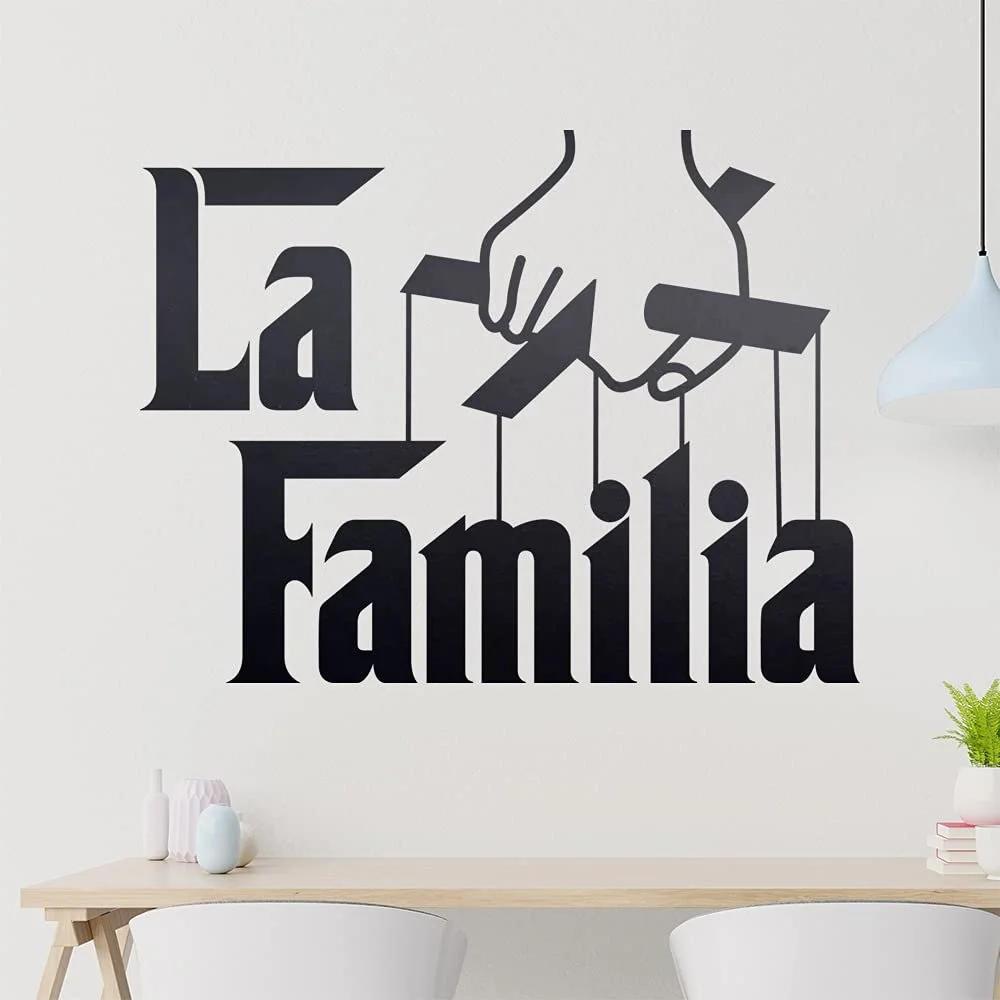 Наклейка на стену KIWISTAR La Familia Family Mafia Hooligans 6 размеров, фото №1